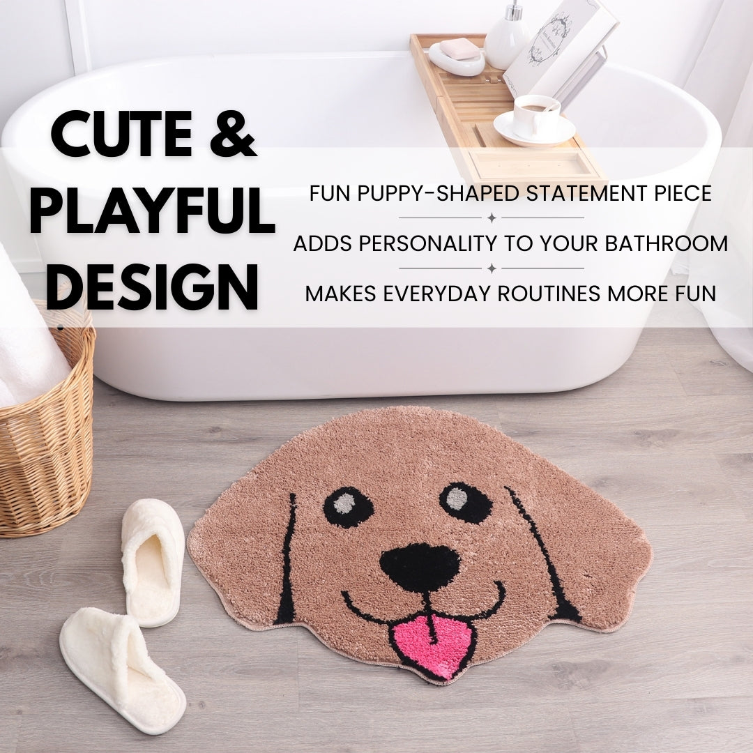 Puppy Bath Mat – Cute, Soft, Absorbent and Non-Slip