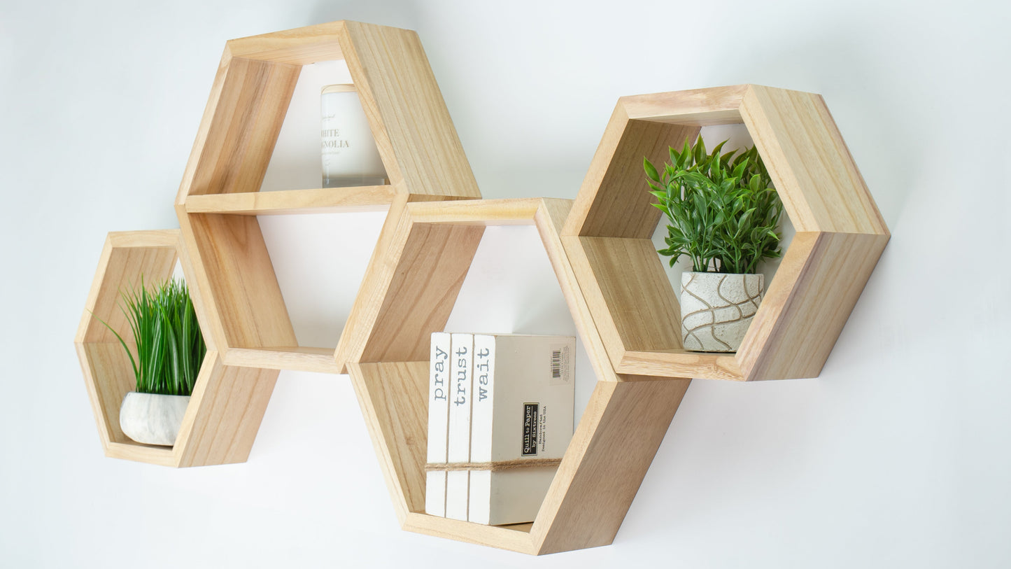 honeycomb shelves set