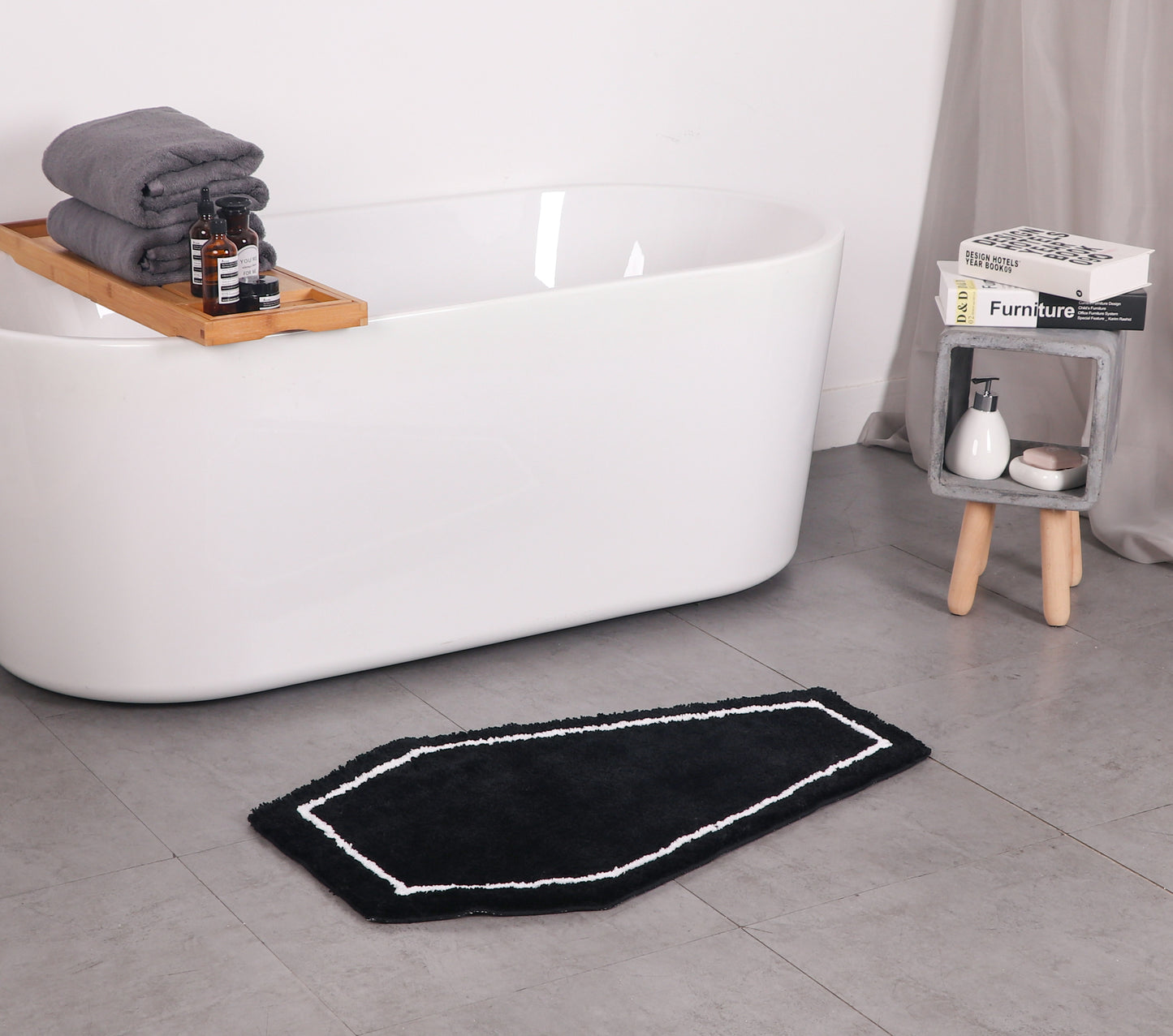 halloween bathroom mat rug coffin