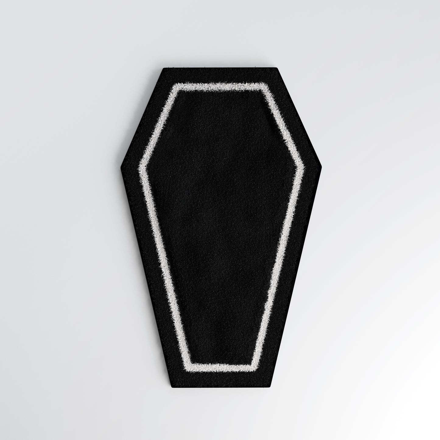 gothic bath mat coffin