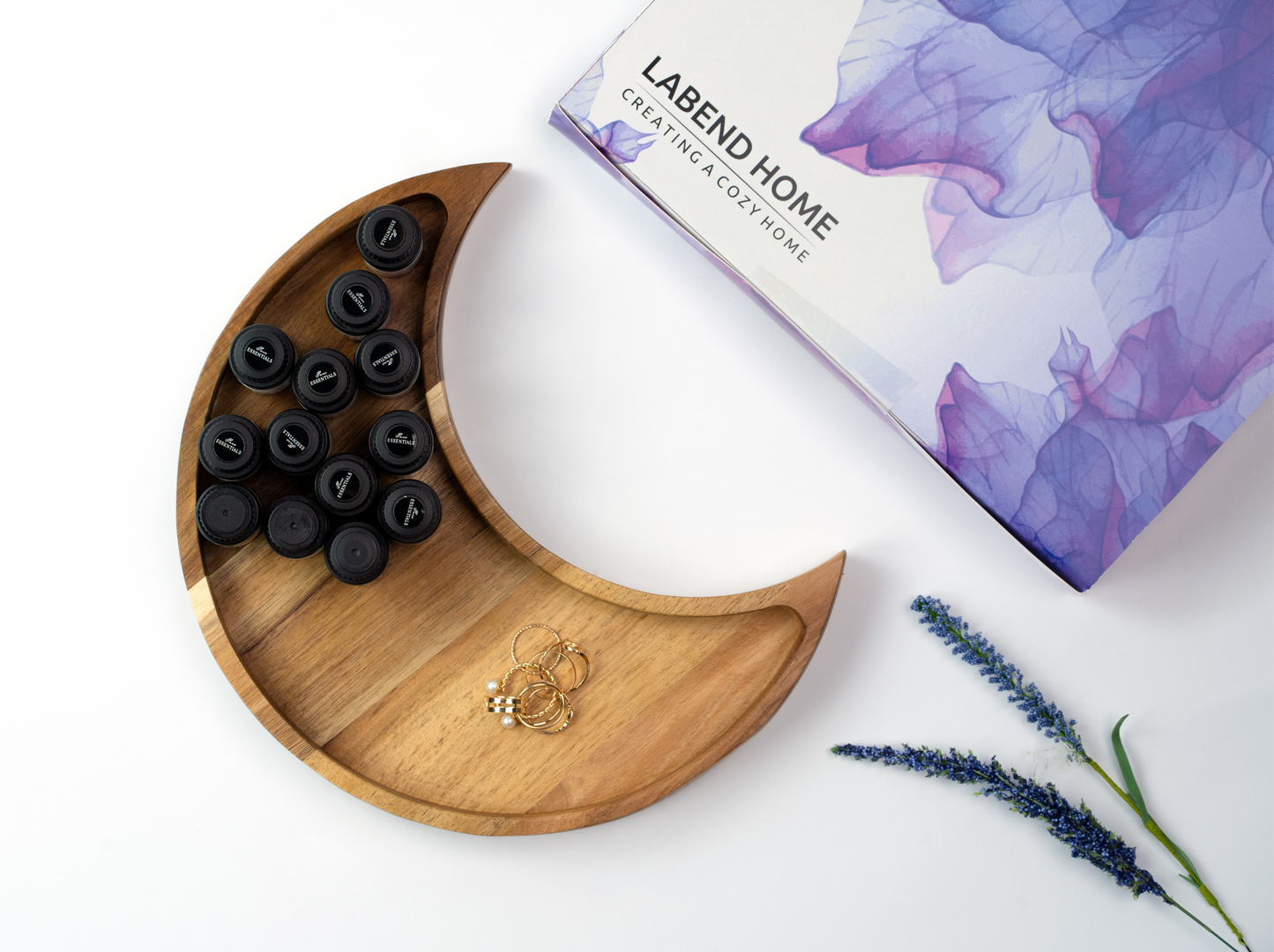 moon tray essential oils holder
