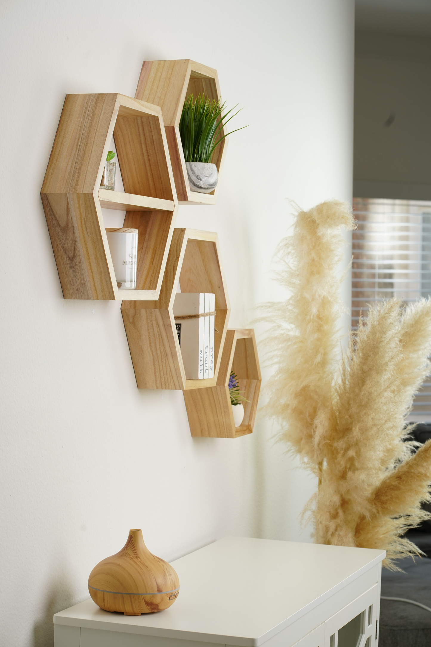 hexagon shelves set