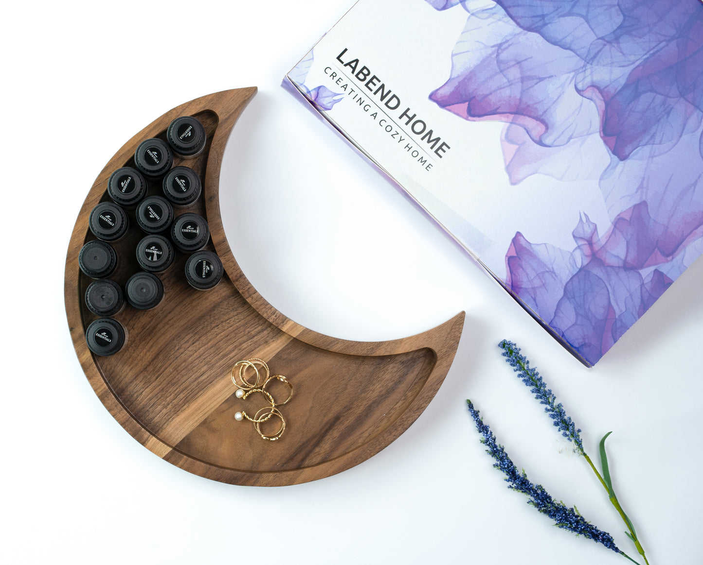 wooden moon tray