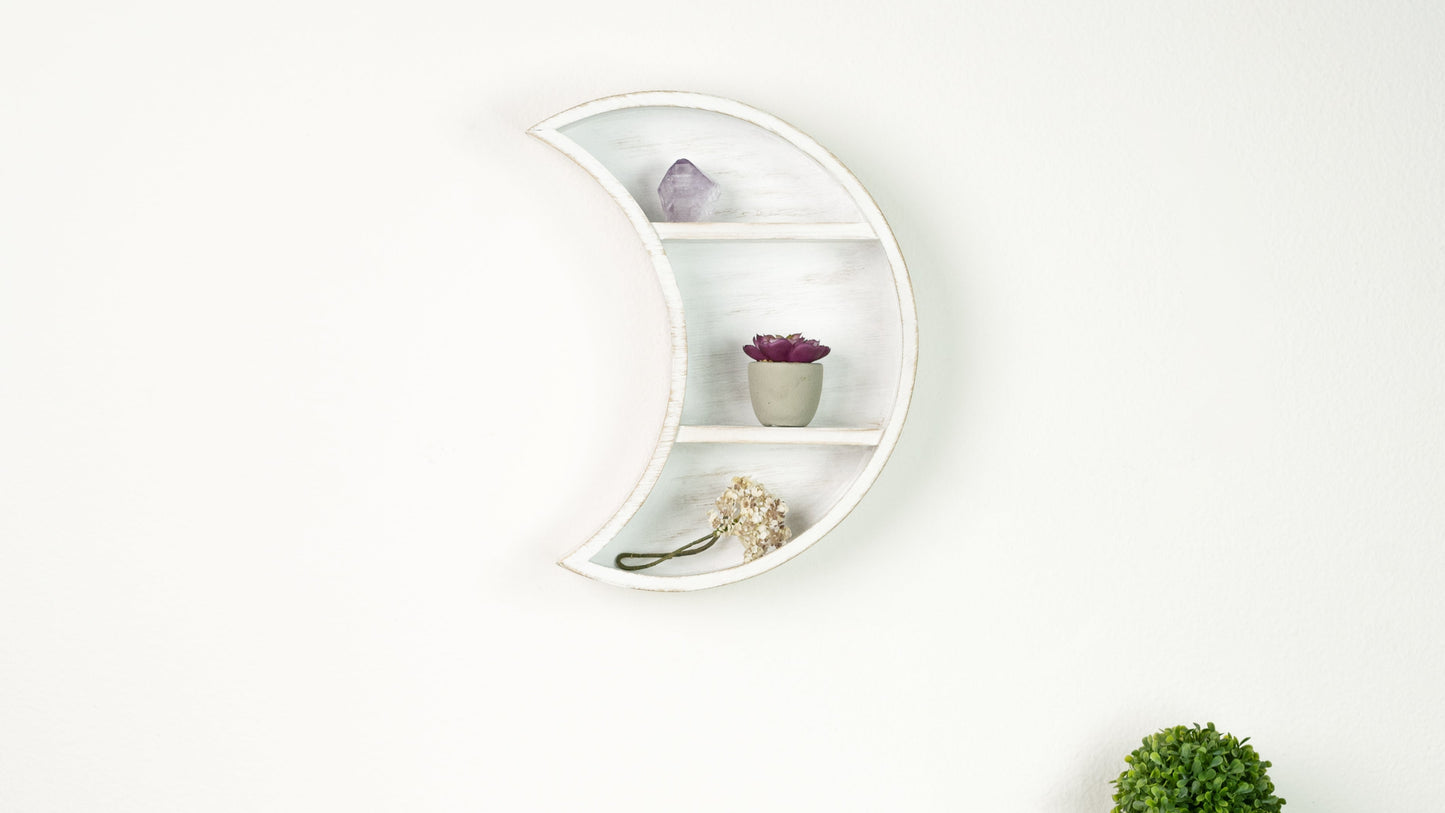 Nursery shelf - white moon shelf