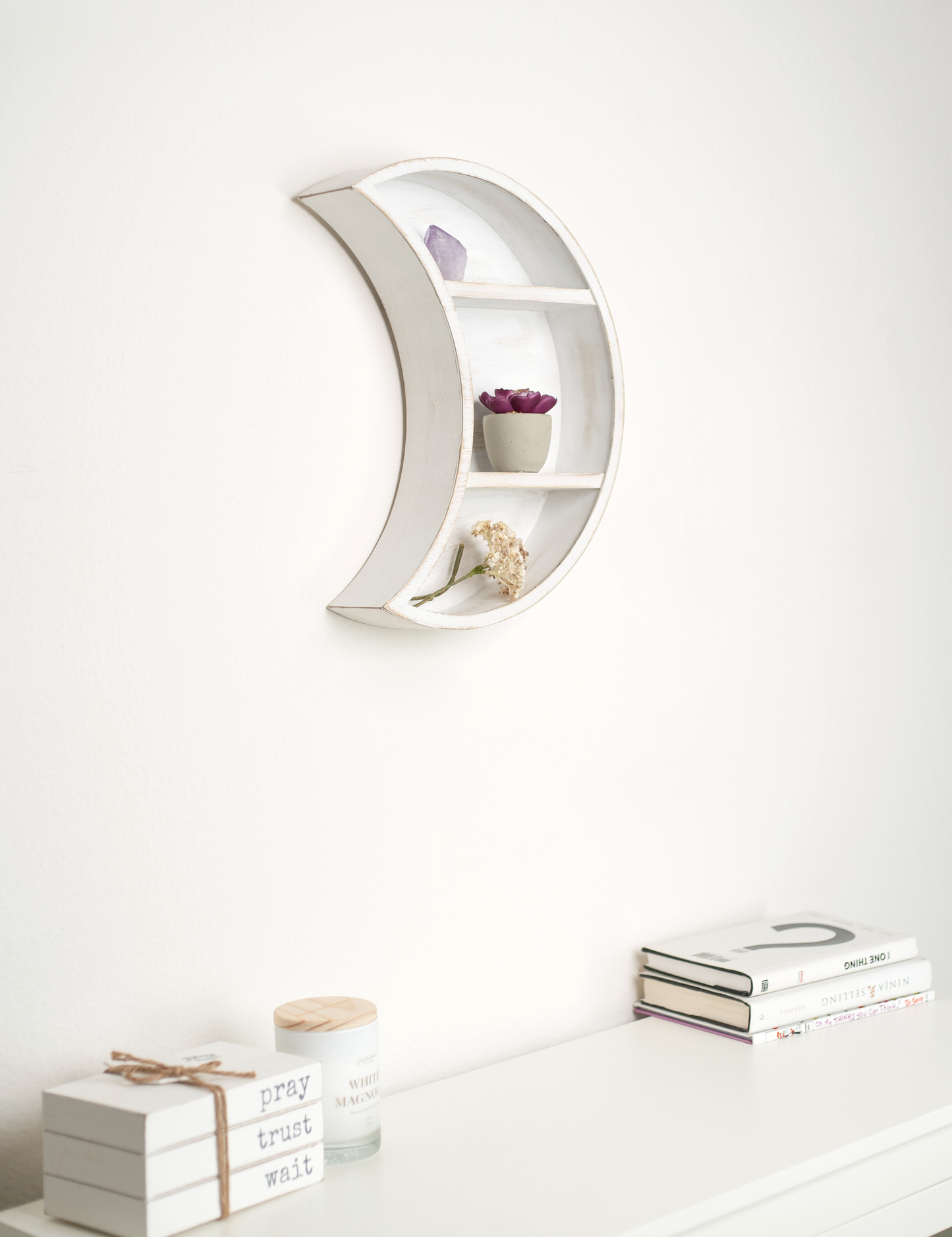 white moon shelves
