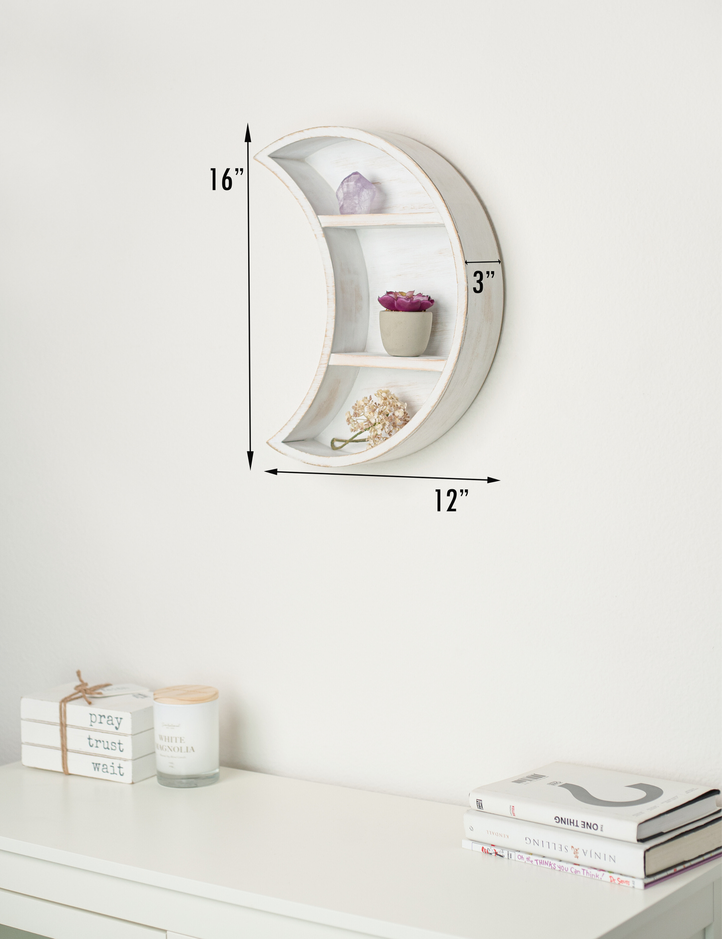 boho moon shelf