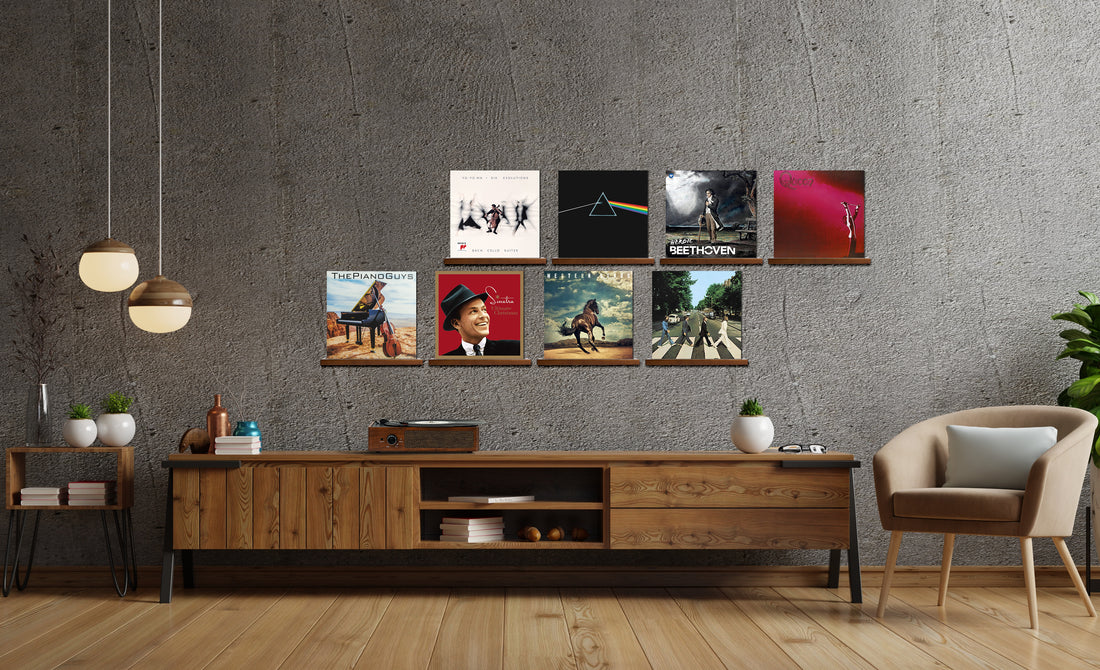 record shelves to display your favorite vinyls 
