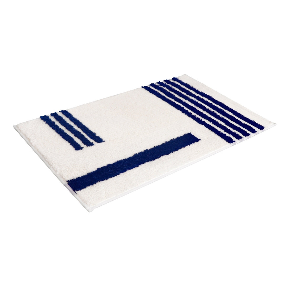 Royal Blue Linea 3-Piece Bath Mat Bundle — Runner + 2 Standard Mats