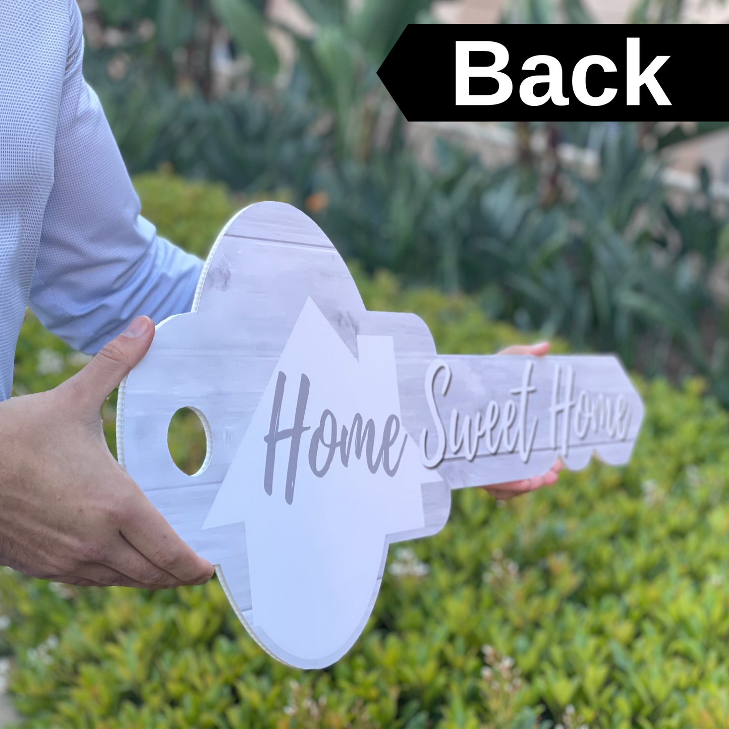 30" Sold Sign Key — Double-Sided Home Sweet Home — Real Estate Photo Prop