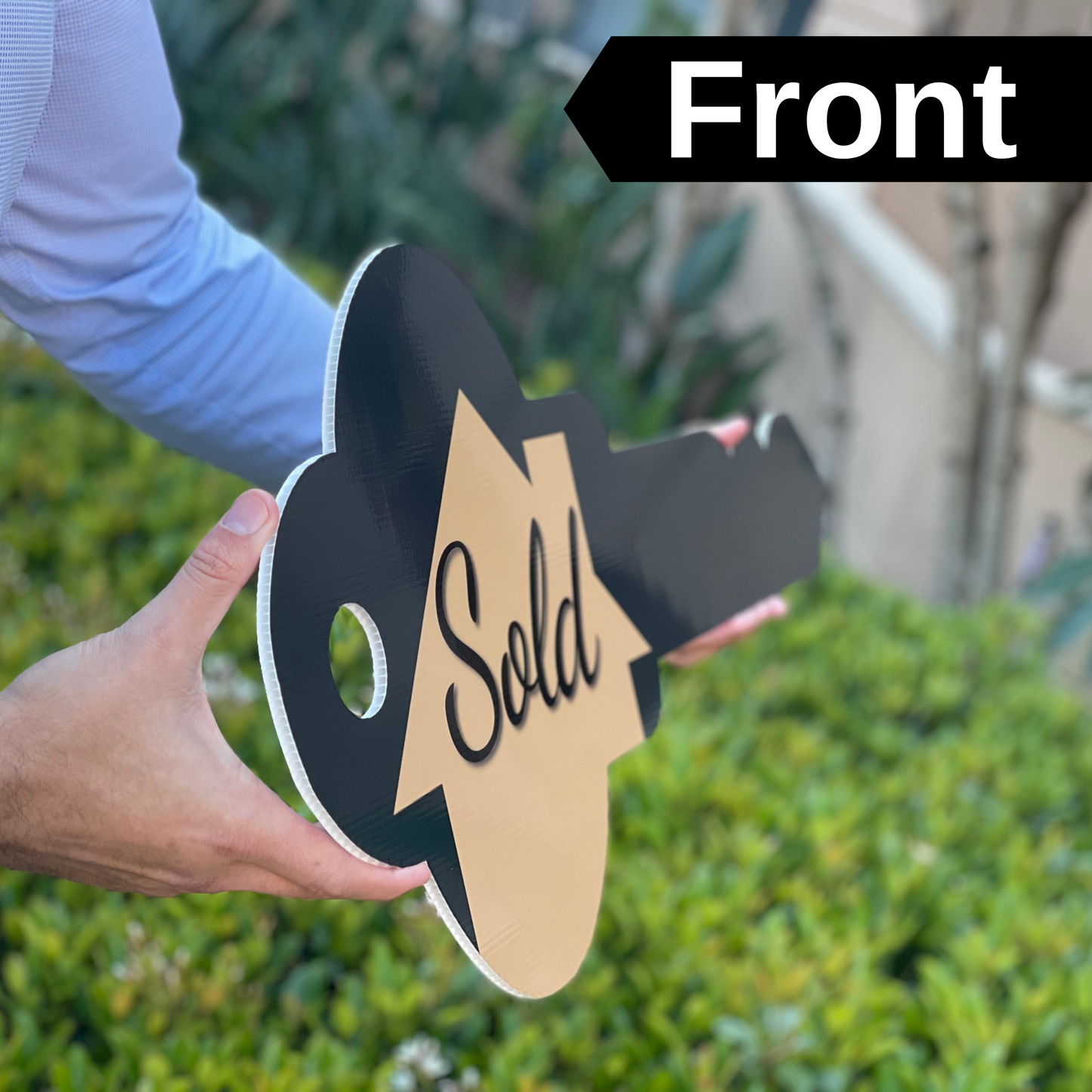 30" Sold Sign Key — Double-Sided Home Sweet Home — Real Estate Photo Prop