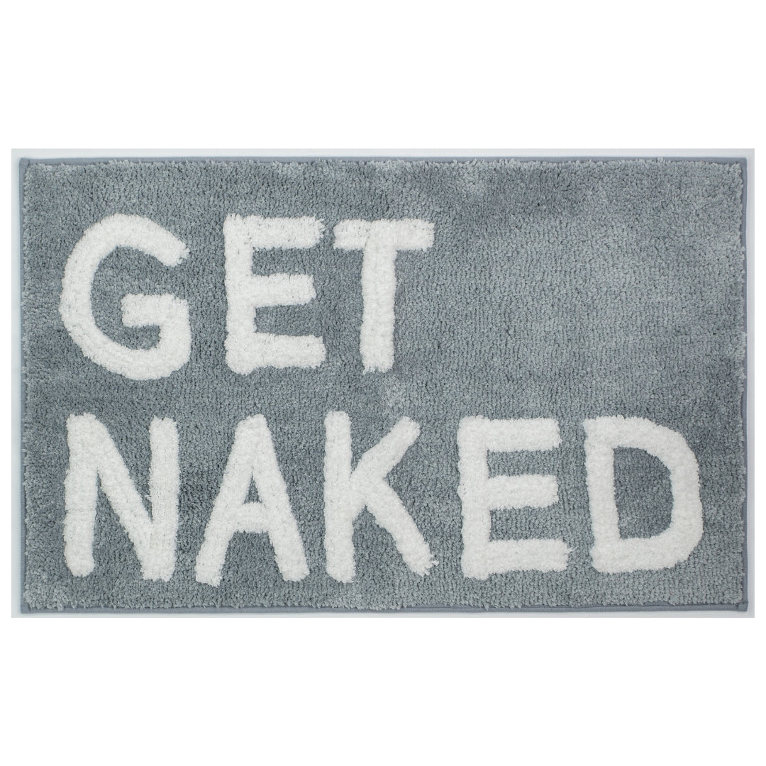 Gray “Get Naked” Bath Mat Bundle