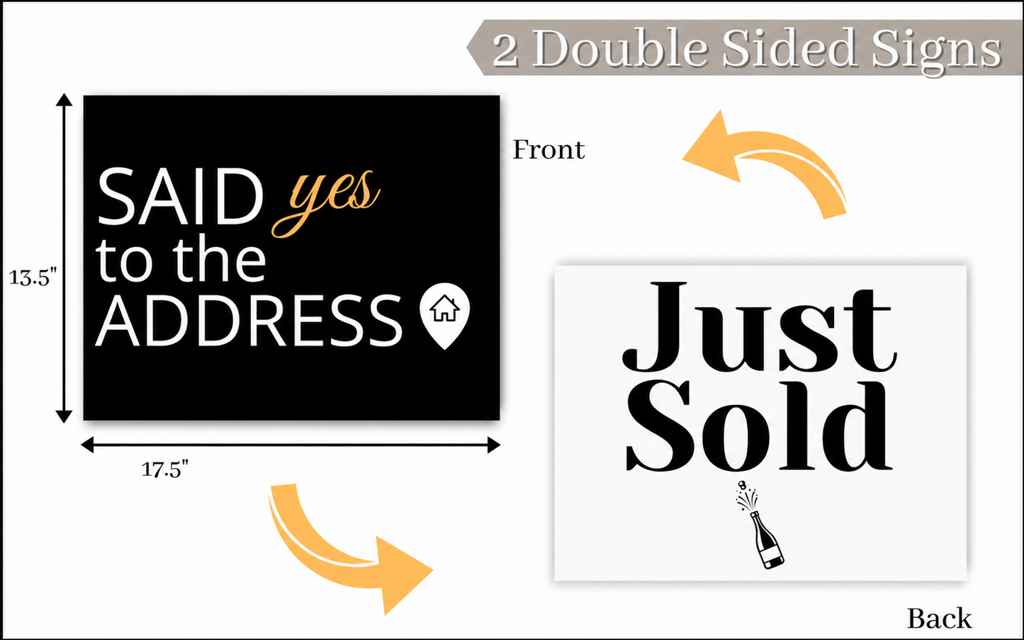Professional Team Bundle – 10 Signature Sold Signs