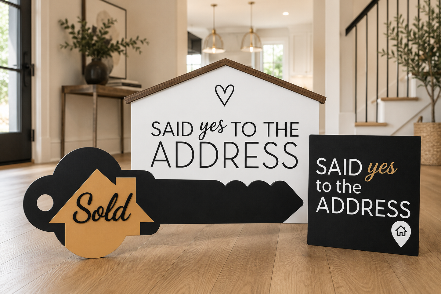 Realtor Closing Bundle — 3 Double-Sided Prop Signs