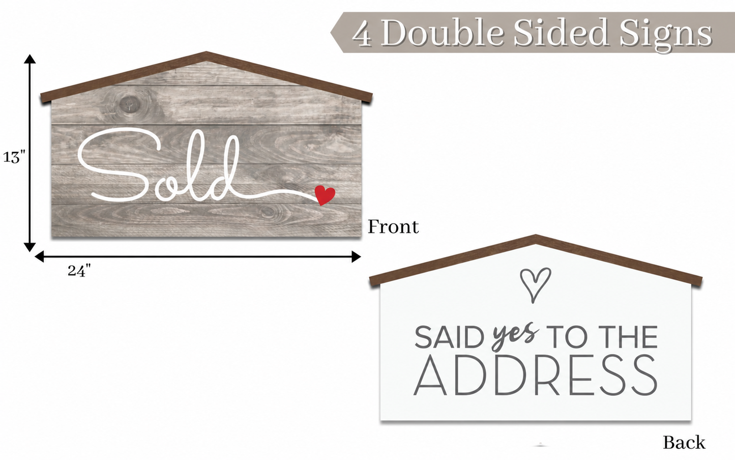 Professional Team Bundle – 10 Signature Sold Signs