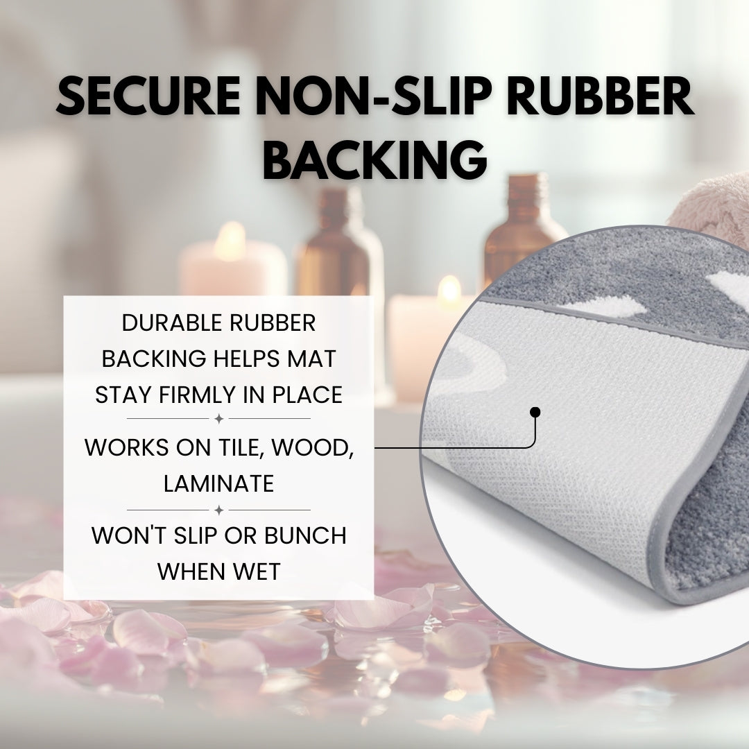 Get Naked Bath Mat Runner - Gray 60" x 24"