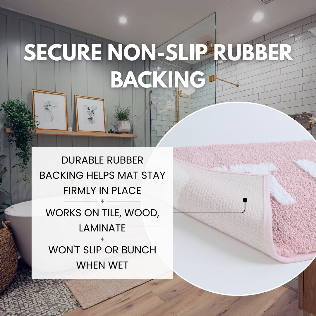 Get Naked Bath Mat Runner - Pink 50" x 20"