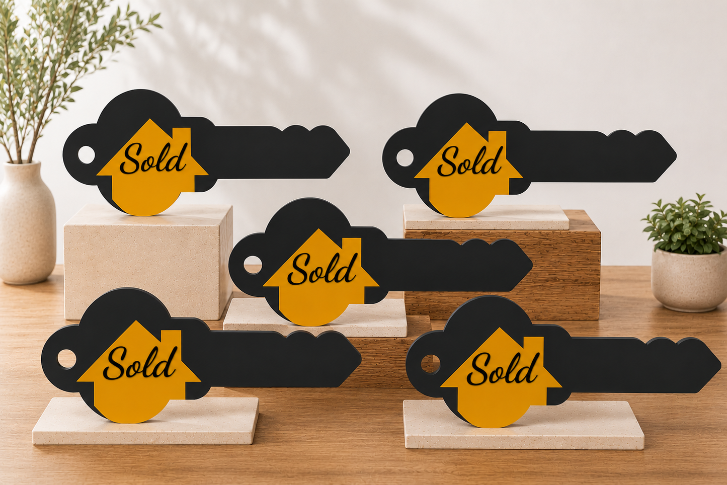 Realtor Team Bundle – 5 Double-Sided Key Signs
