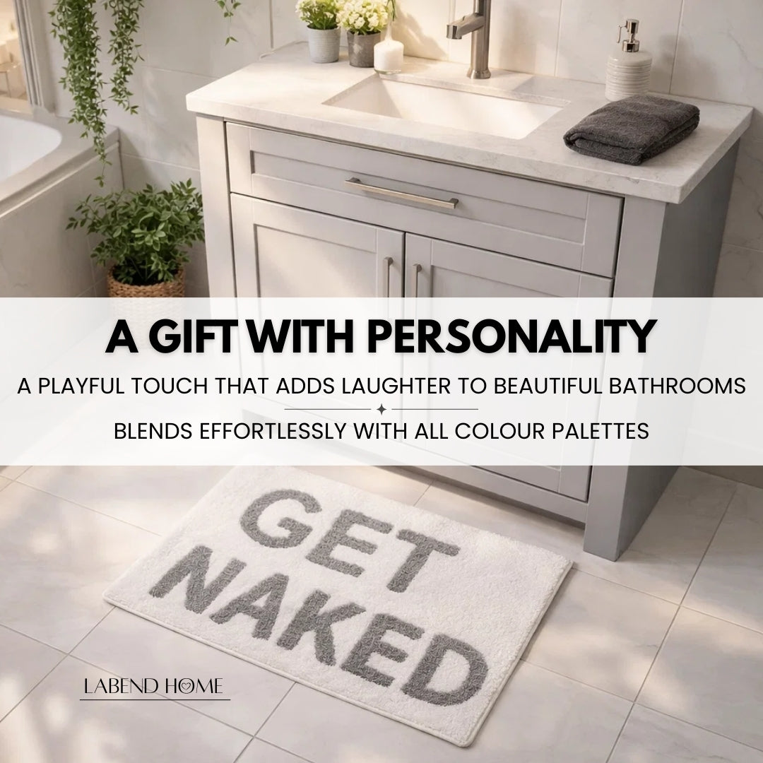 Get Naked Bath Mat - White