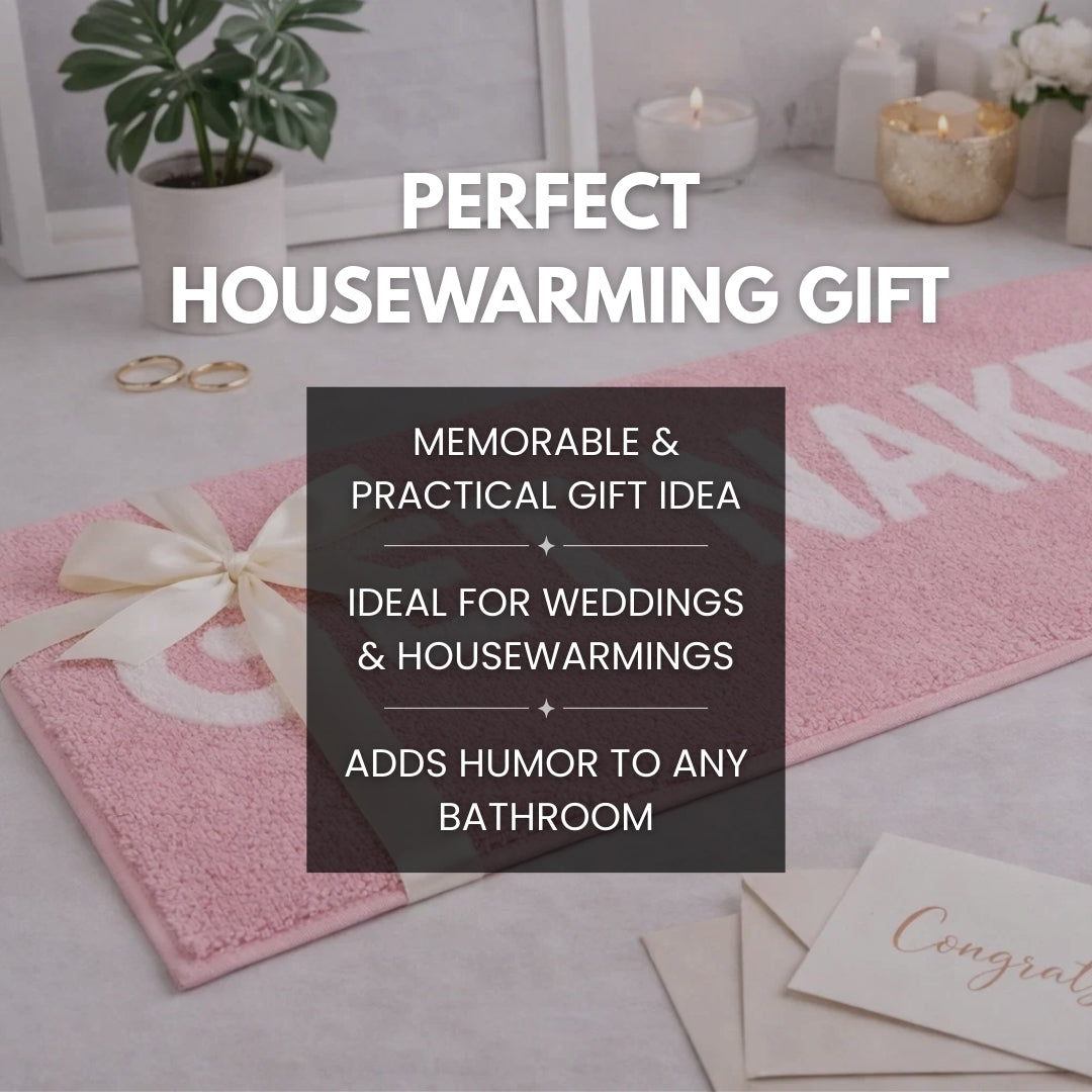 Get Naked Bath Mat Runner - Pink 50" x 20"