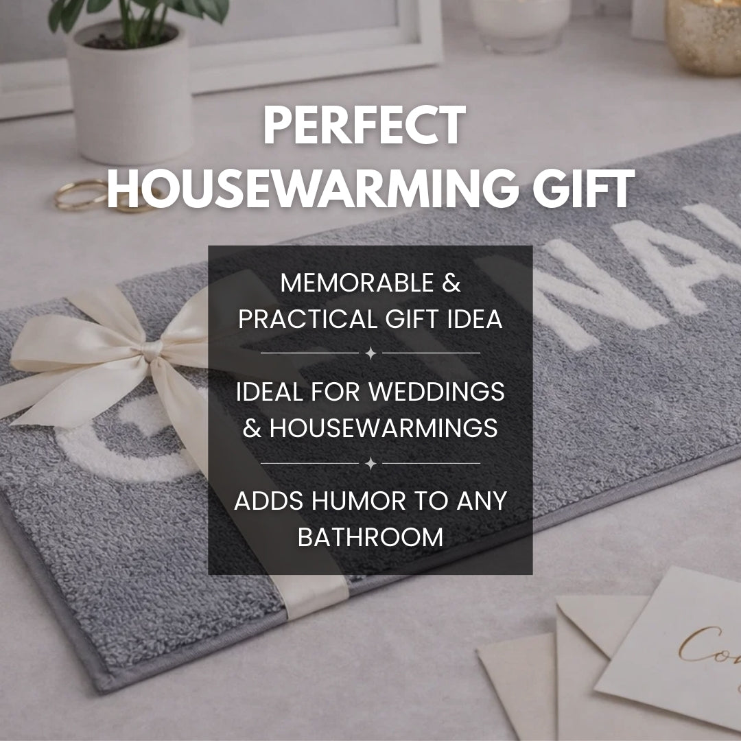 Get Naked Bath Mat Runner - Gray 60" x 24"