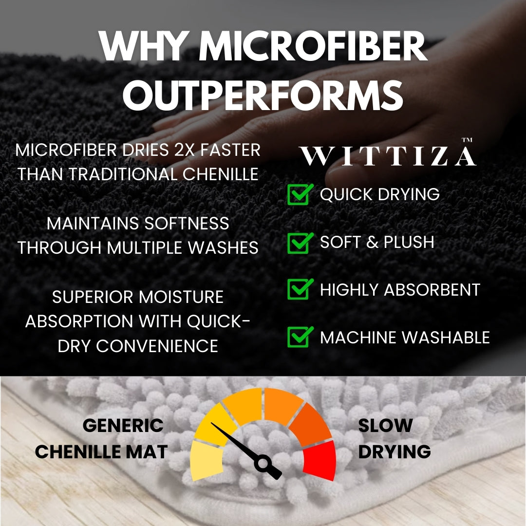 WITTIZA Spider Web Bath Mat Halloween Rug Gothic Spider Rug