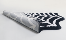 Load image into Gallery viewer, Spider Web Bath Mat Halloween Rug Gothic Spider Rug
