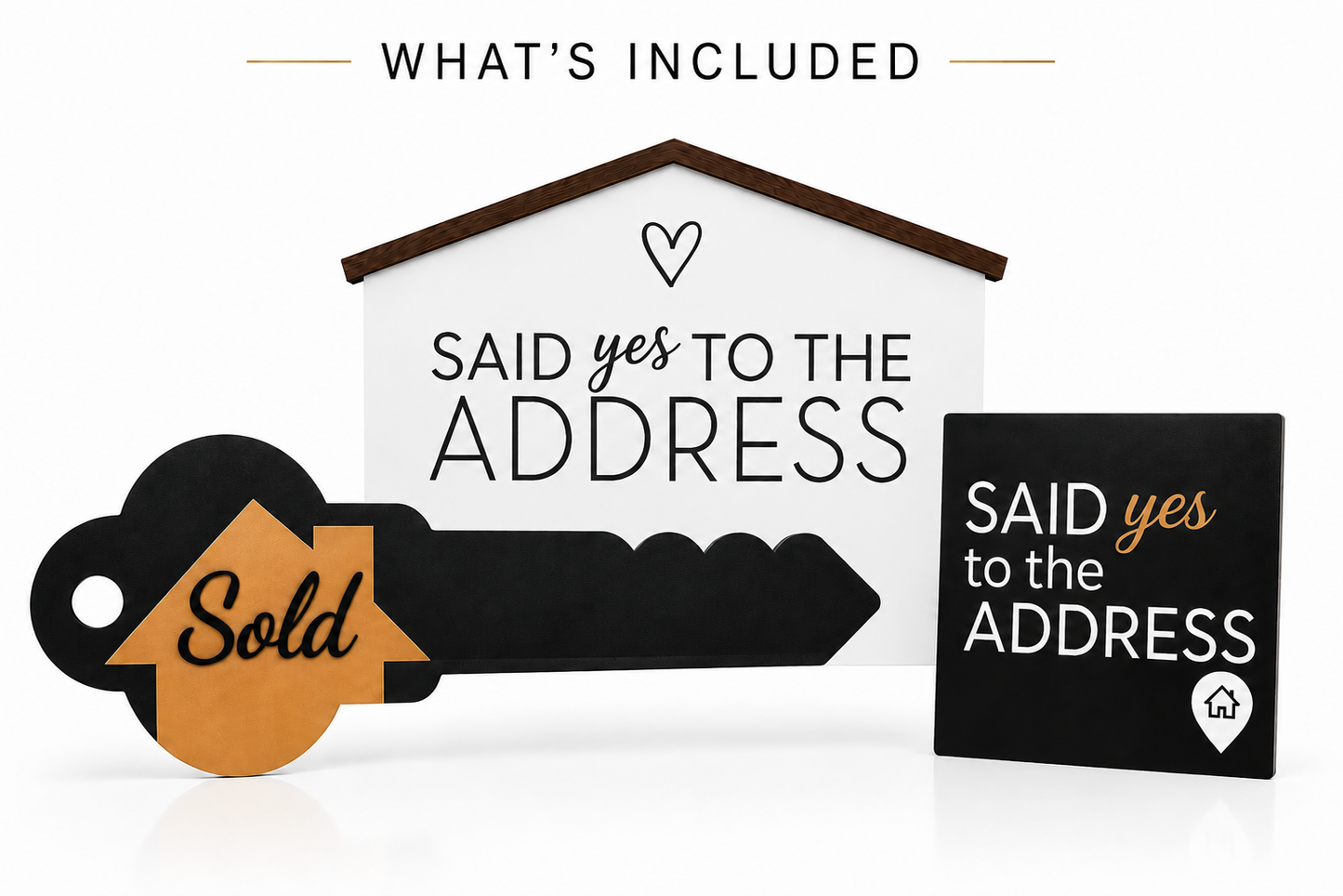 Realtor Closing Bundle — 3 Double-Sided Prop Signs