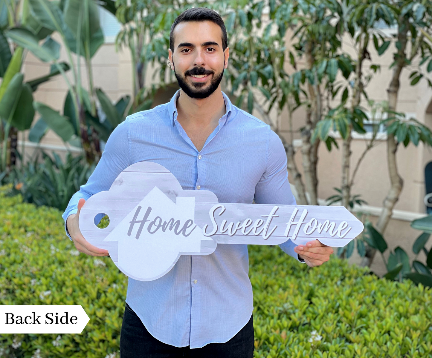 30" Sold Sign Key — Double-Sided Home Sweet Home — Real Estate Photo Prop