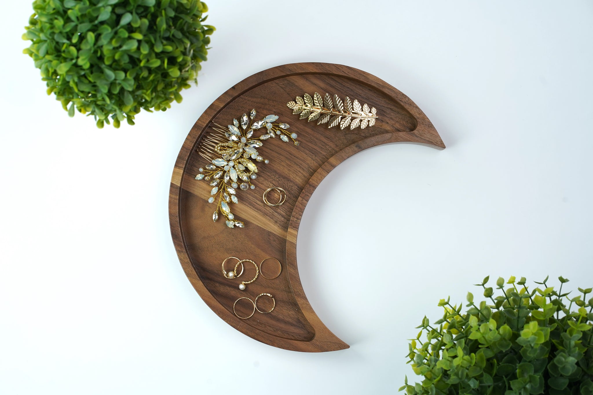 moon tray crystal holder