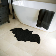 Load image into Gallery viewer, gothic bath mat bat decor rug

