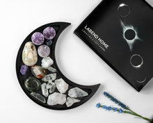 Load image into Gallery viewer, Black Witchy decor - moon tray - witchy christmas gifts
