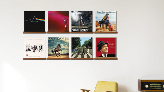 Records display shelves