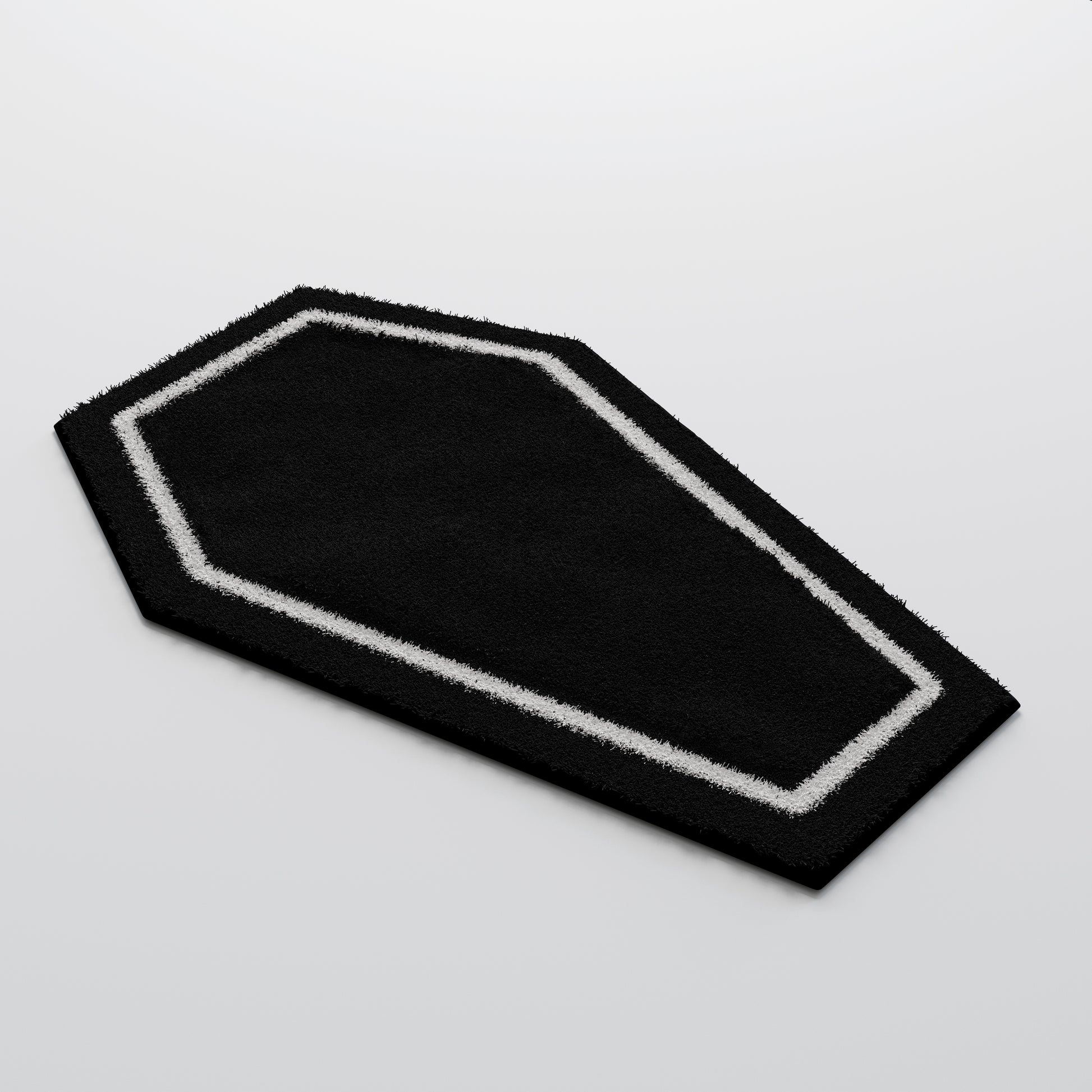 goth rug bathroom mat coffin