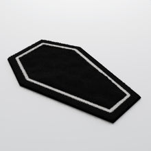Load image into Gallery viewer, goth rug bathroom mat coffin
