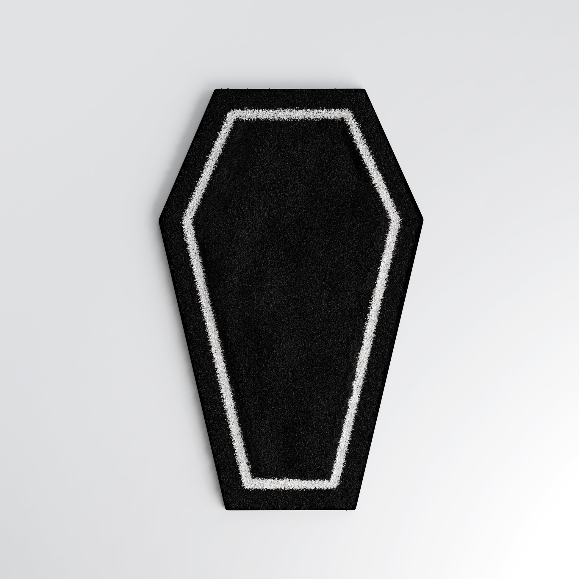 gothic bath mat coffin
