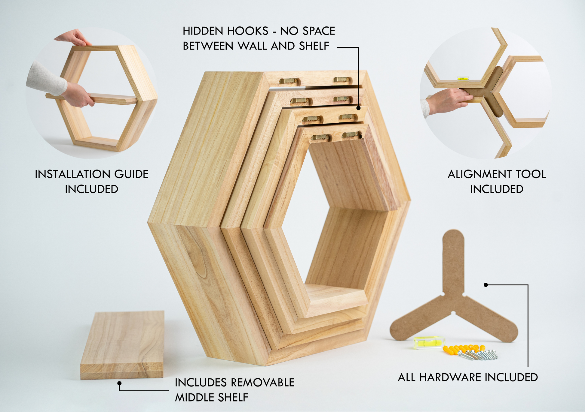 hexagon shelf