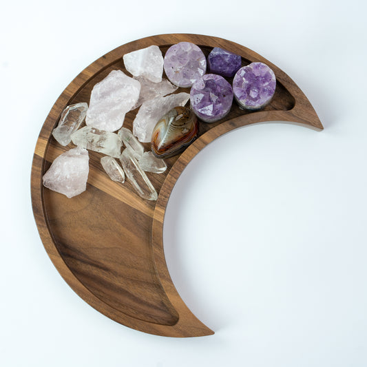 moon tray crystal holder