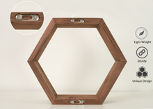 Load image into Gallery viewer, Hexagon Shelves Set of 4 - Brown
