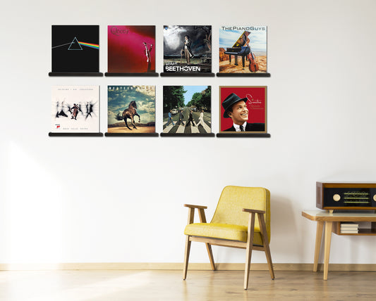 Records display shelves