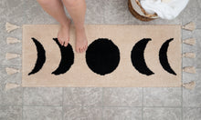 Load image into Gallery viewer, Moon Phase Boho Runner - Black Moons
