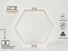 Load image into Gallery viewer, white hexagon shelf
